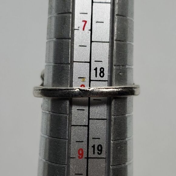 Silver Tone Hamsa Evil Eye Ring - Picture 7 of 7